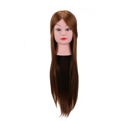 

Hairdress Training Head Real Hair Doll Mannequin Head Cosmetology Manikin