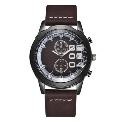 

Men Leather Watch Business Male Clock Quartz Fashion Casual Wrist Watches