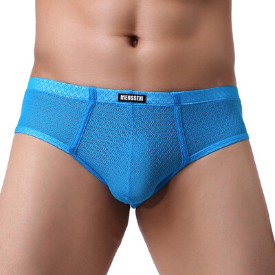

Tailored Mens Sold Color Natural Washed Breathable Sexy Mesh Underwear