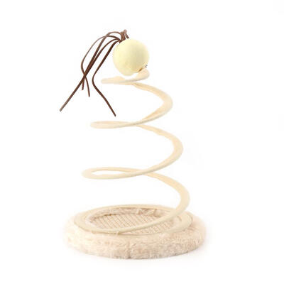 

Pet Cat Spring Plate Toy Kitten Teasing Scratching Interactive Teaser Toys