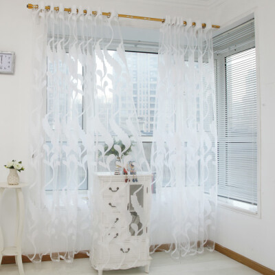 

Siaonvr Wheat Sheer Curtain Tulle Window Treatment Voile Drape Valance 1 Panel Fabric