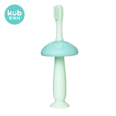 

Can be better than KUB baby toothbrush 0-2-3 years old silicone soft fur training toothbrush baby teether child milk toothbrush green