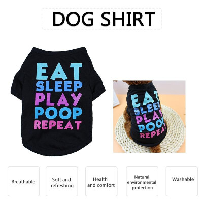 

Dog Shirt Dog T-Shirts Dog Spring Summer Clothes Printed Pet Clothing Pet Summer Clothes for Puppy Dogs