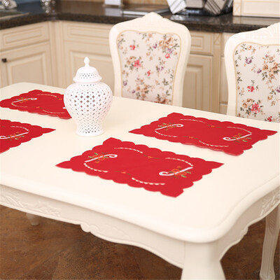 

Toponeto Fork Placemat Mat Decoration Home Party Christmas Dining Table