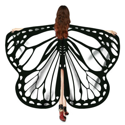 

Women Fancy Long Butterfly Wings Fairy Cape Scarf Scarves Wrap Printing Shawl