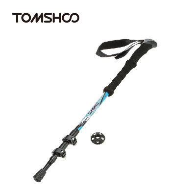 

TOMSHOO Carbon Fiber Lightweight Quick Lock Trekking Pole Adjustable Telescopic Hiking Walking Stick 3 Section