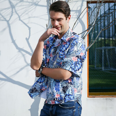 

Tailored Summer Mens Leisure Short-sleeved Mens Comfortable Leisure Shirt Tops