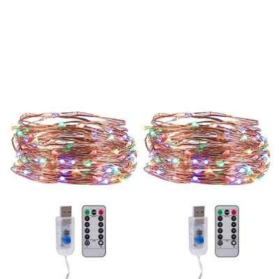 

〖Follure〗USB 10M 100LED String Copper Wire Fairys Lights Wedding Xmas Party Decor 8 Modes