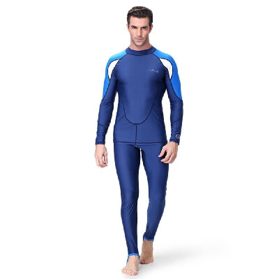 

Romacci Mens Diving Suit 2 Pieces Set Quick Dry UPF50 UV Protection Snorkeling Surfing Swimming Suit Long Sleeve Shirt Pants