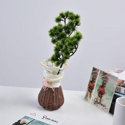 

Greensen Simulation Tree Artificial Bonsai Fake Guest Greeting Tree Potted Plant Home Office Decor