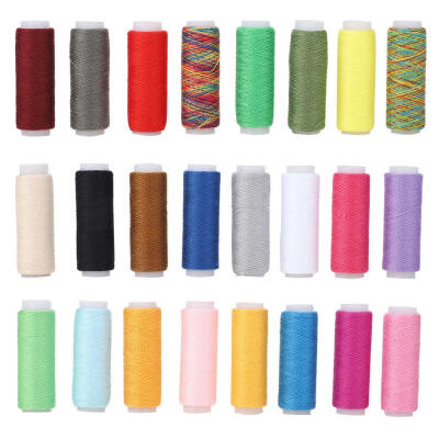 

Greensen 24 Colors Flat Waxed Thread Cord Cloth String Spool for DIY Beading Jewelry Bracelet