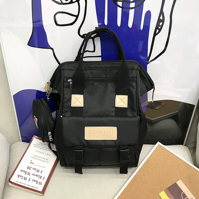 

Sen simple shoulder bag female Korean fashion travel backpack large capacity college wind student high school student bag