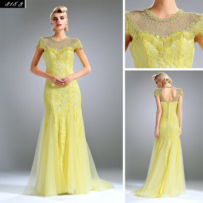 

The new high-end evening dress long bride Crystal Decorate Prom dress