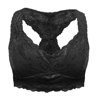

〖Follure〗New Women Plus Size Vest Crop Wire Free Bra Lingerie Sexy V-Neck Underwear -3XL