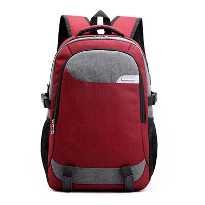 

Multi-function backpack Korean version of the computer usb charging backpack travel waterproof bag