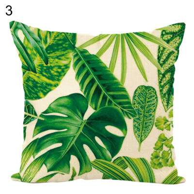 

Tropical PlantFlower Throw Pillow Case Cushion Cover Sofa Bed Car Home Decor