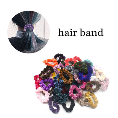 

〖Follure〗40 Pcs Hair Scrunchies Velvet Elastic Hair Bands Hair Ties Ropes Scrun