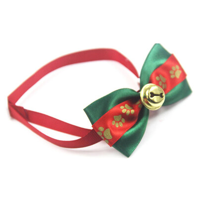 

Collar Christmas Pet Cat Dog Neck Puppy Grooming Xmas Necessary Bow Tie Party Christmas Ornament Festival Supplies