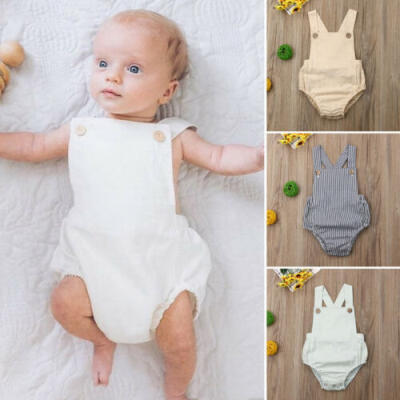 

US Newborn Infant Baby Girl Boy Jumpsuit Bodysuit Romper Outfits Sunsuit 0-3T
