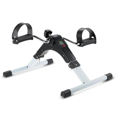 

TOMSHOO Folding Pedal Exerciser Fitness Peddler Arm Leg Machine Mini Bike Cycle with Electronic LCD Display