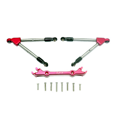 

Tailored Upgrade Part Aluminum Front Tie Rods with Stabilizer For Traxxas Rustler 4X4 VXL