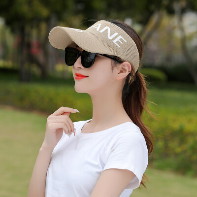 

Empty top hat womens spring&summer leisure Korean mix&match sweet letter baseball cap knitting cap outdoor sun hat