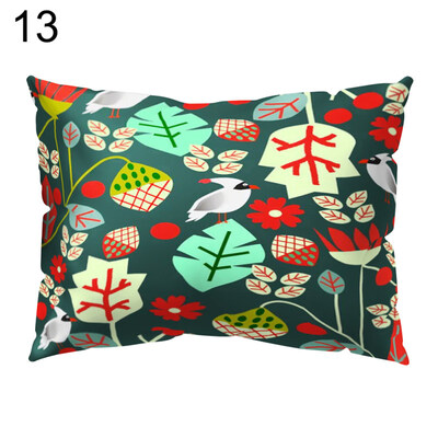 

Tropical Plant Flower Bird Pillow Case Cushion Cover Sofa Bed Car Office Decor