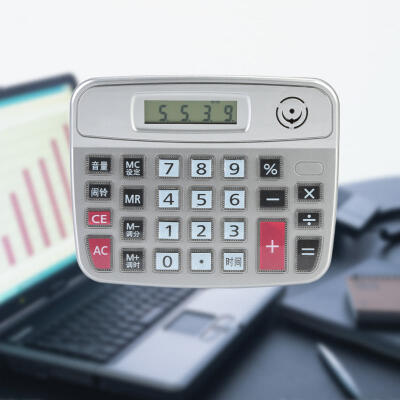 

Greensen Plastic Student Desktop Battery Human Voice Calculator with 8 Digits Screen&Alarm Clock