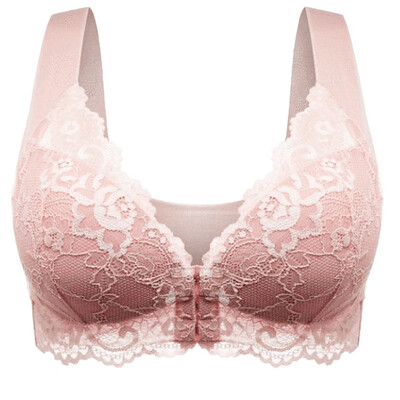 

〖Follure〗Womens Adjustable Sports Front Closure Extra-Elastic Breathable Lace Trim Bra