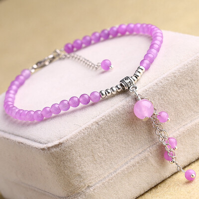 

Anklet Womens Accessories Garnet Red Agate Transfer Crystal Bracelet