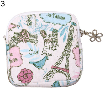 

Women Girl Zipper Coin Purse Cute Cartoon Organizer Holder Napkin Towel Bag