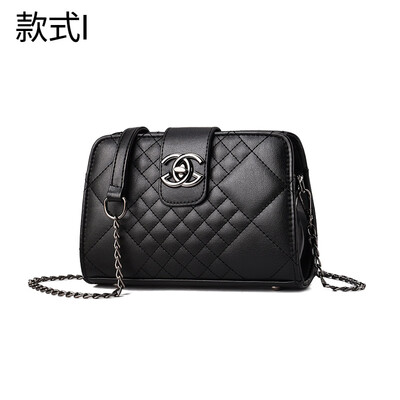 

10 pieces from the batch Korean version of the retro car sewing line foundation small square bag small fragrance simple shoulder Messenger bag