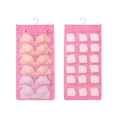 

Dual-Sided Hanging Closet Organizer Underwear Organizer Socks Storage Bag Hanging Bag Socks Bra Underwear Rack