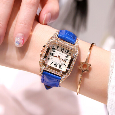 

Watch ladies&students Korean version of rhinestone fashion waterproof casual atmosphere Shi Ying ladies watch shaking sound ne