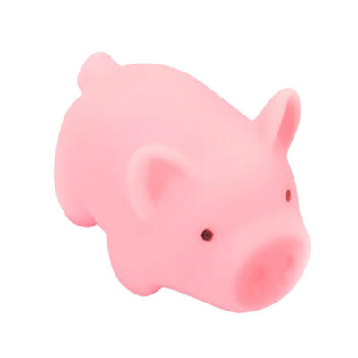 

Pink Cartoon Pig Toy Piggy Sounding Silicone Toy for Pressure Relieve Trick