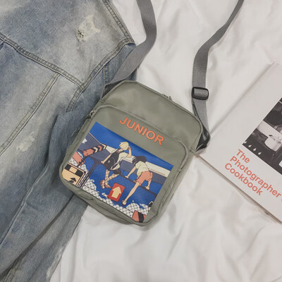 

Canvas bag womens single shoulder bag slantbag students cute germ Harajuku ulzzang Korean version of the ancient sense of girl in
