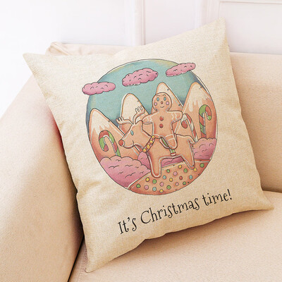 

Tailored Christmas Home Decor Cushion Cover Graffi Style Throw Pillowcase Pillow Covers