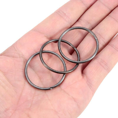 

3pcs Keychain Round Split Key Rings Outdoor Essential Tool