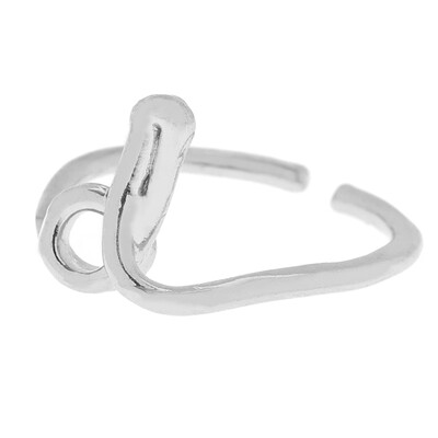 

Silver A-Z 26 Letters Initial Name Rings Women Men Weeding Couple Jewelry