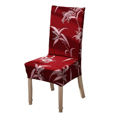 

Printed Chair Cover Soft Milk Silk Home Seat Protector Stretch Anti Dust