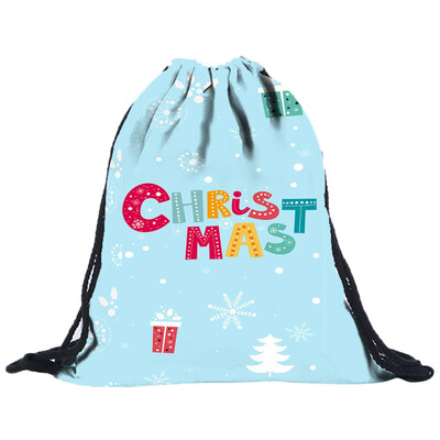 

Tailored Unisex 3D Digital Printing Draw Pocket Backpack Drawstring Bag