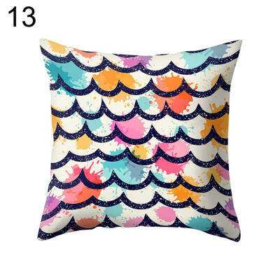 

Multi-Color Rhombus Letter Throw Pillow Case Cushion Cover Sofa Bedding Articles
