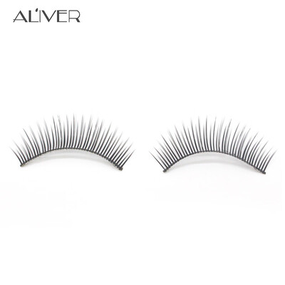 

〖Follure〗1 Pairs Thick Long Cross Party False Eyelashes Black Band Fake Eye Lashes A