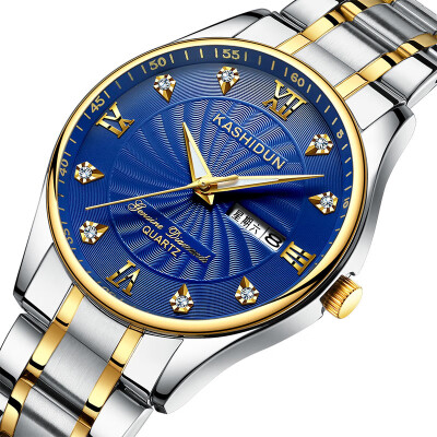 

Cashiton Genuine Watch Mens Commercial Quartz Watch Mens Watch Couples Fashion Womens Surface Waterproof Fine Steel Bar Mens W