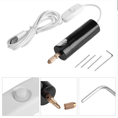

Greensen Portable Mini Small Electric Drills Handheld Micro USB Drill with 3pc Bits DC 5V