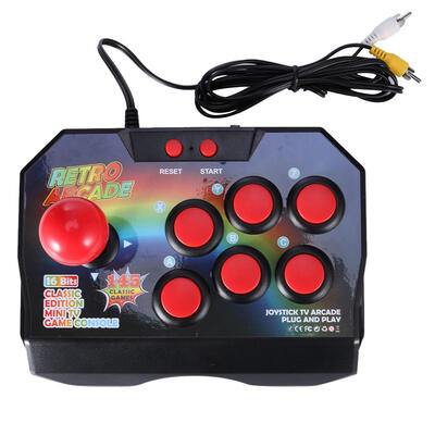 

Arcade Joystick Game Controller AV Plug Gamepad Console w 145 Games for TV