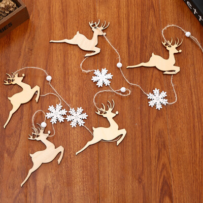 

〖Follure〗Christmas Decor Gifts Wooden Pendant Tree Ornament Party Home Hanging Decor