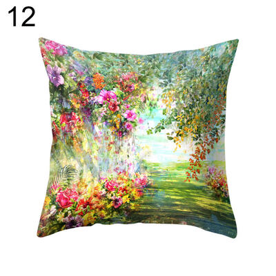 

Fresh Flower Throw Pillow Case Cushion Cover Sofa Bed Car Cafe Office Decoration