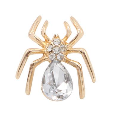 

Spider Rhinestone Brooch Pin Fashion Metal Jewelry Accessories Unisex Charm Gift