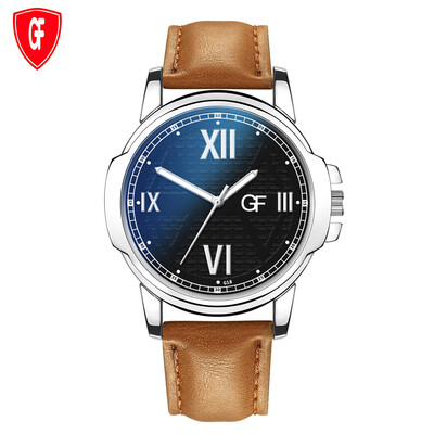 

Gobestart Hot Man Leather Watch Whatever Late Anyway Letter Watches New Pointer glow